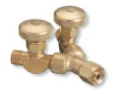 Western Valved brass "Y" connections